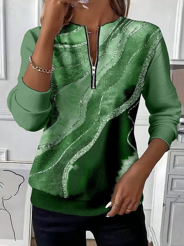 Women's Pullover Sweatshirt Zip Up Sweatshirts Graphic