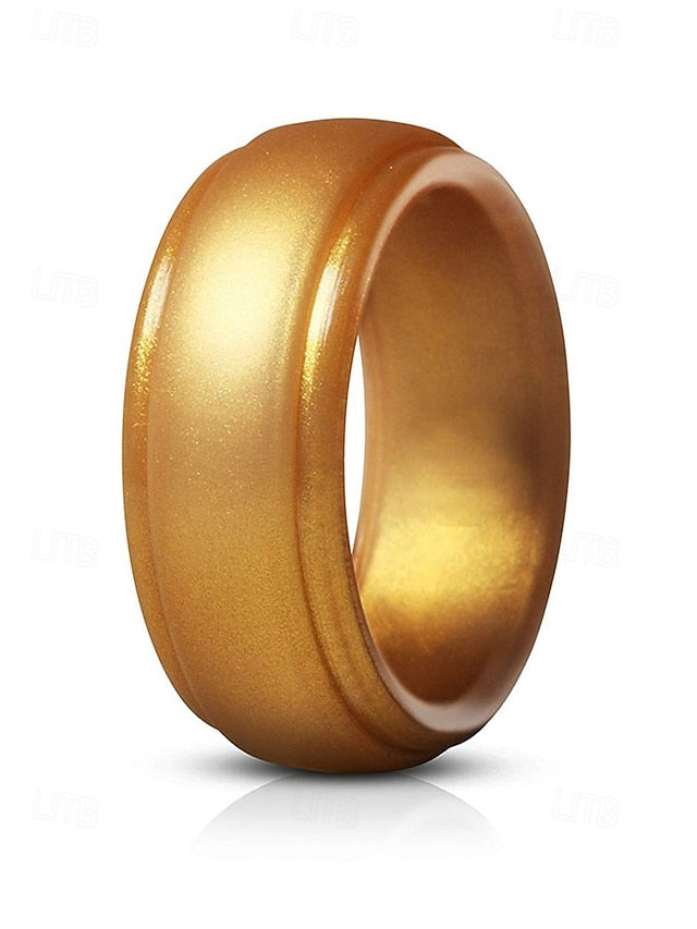 Durable Ring for Matte Silicone Men Black Comfortable –