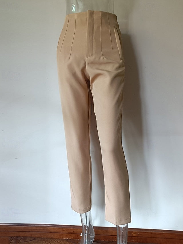 Women's Chinos Streetwear Casual Full Length Medium Waist