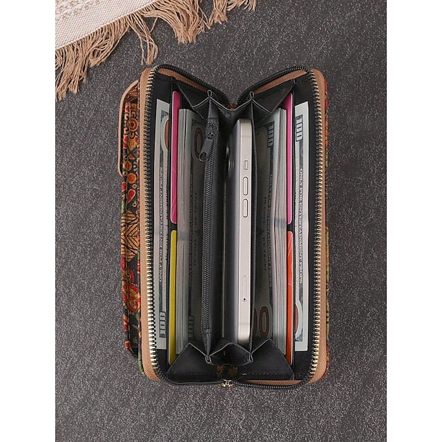 Sac vintage avec bandoulière réglable pour téléphone pour femme style bohème