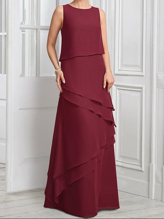 Formal the Mother Elegant Bride Dress Suit Piece of Two A-Line