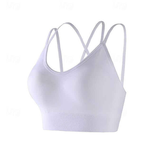 Women's Padded Tank Top Bra Top Yoga Top Strap Comfortable