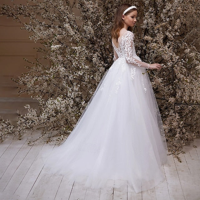 Flower Girls' Formal First Girl Princess Dress