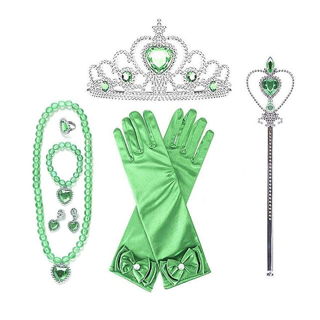 Theme Princess Flower Tinker Tiana Girl Dress Bell Fairytale