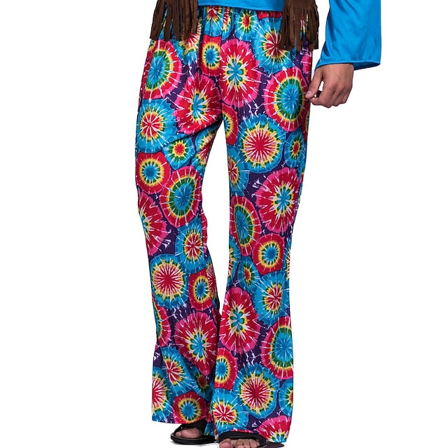 1960s Hippie 1970s Pants Cosplay Costume Outfits Disco Fancy
