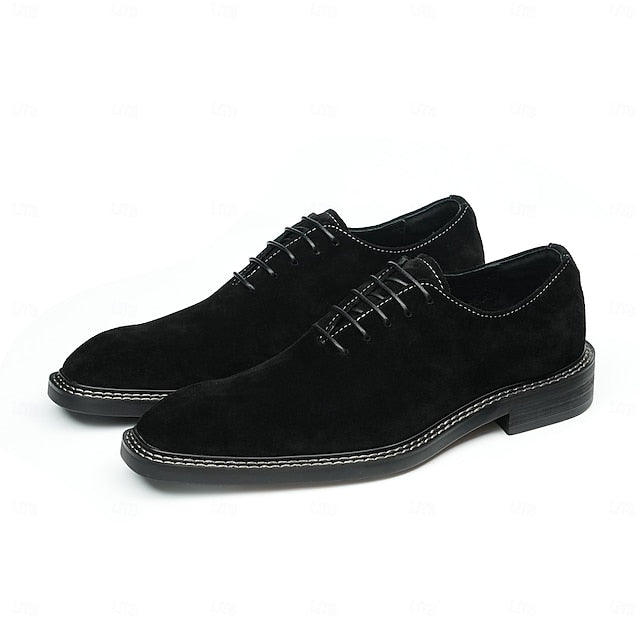 - Leather Suede Cowhide Oxford Genuine Shoes Men's