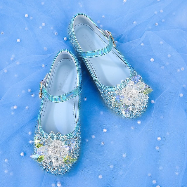 Portable Girls' Princess Walking Flats Leather PU Shoes