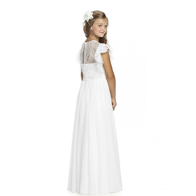 Girls' Flower Dress Wedding Party Performance Girl