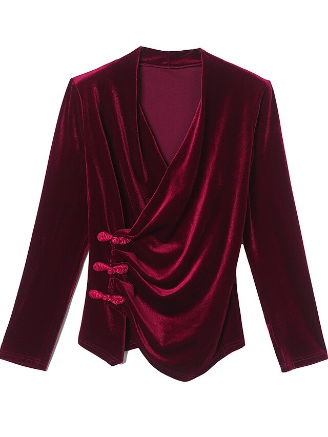 Women's Shirt Blouse Flowing tunic Plain Fashion Long