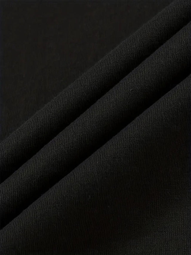 Women's T shirt Casual Funny Quote Crew Neck Black White