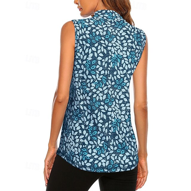 Women's Graphic Tropical Floral Botanical Sport Shirt Golf