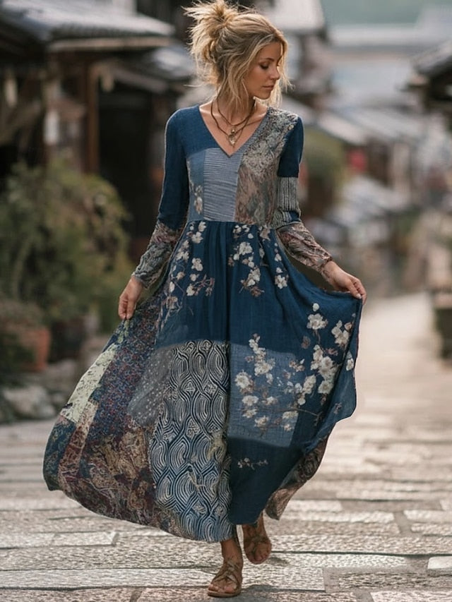 Women's Maxi Dress Pleated Dress Party Casual Boho Daily