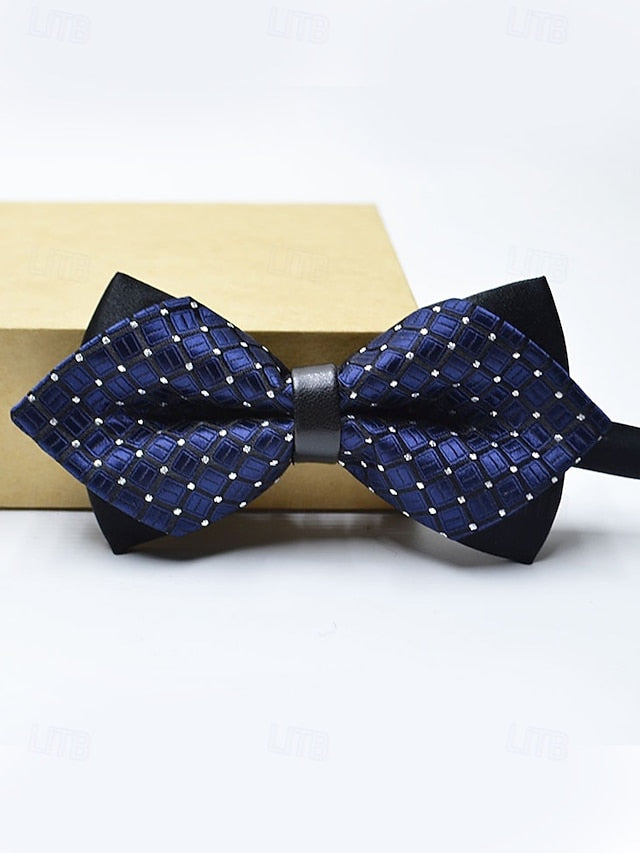Bow Pattern Tie Geometric Men's with Christmas
