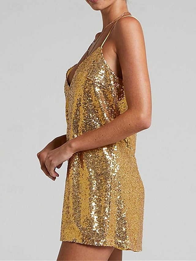 Women's Mini Dress Sequin Dress Party Dress Cocktail Dress