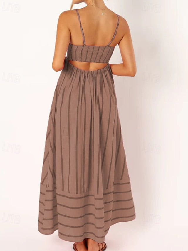 Women's Midi Dress Slip Dress Classic Modern Outdoor