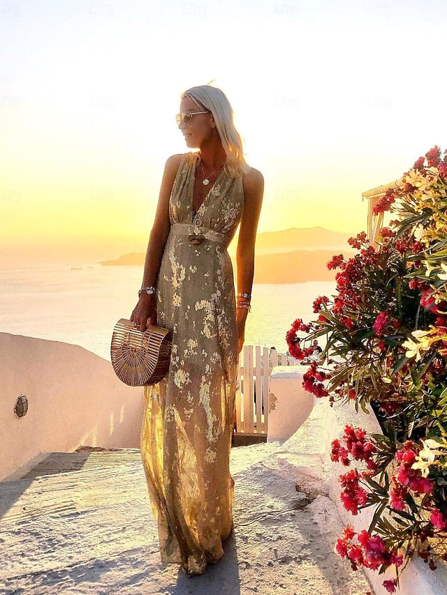 Women's Party Dress Sundress A Line Dress Long Dress Maxi