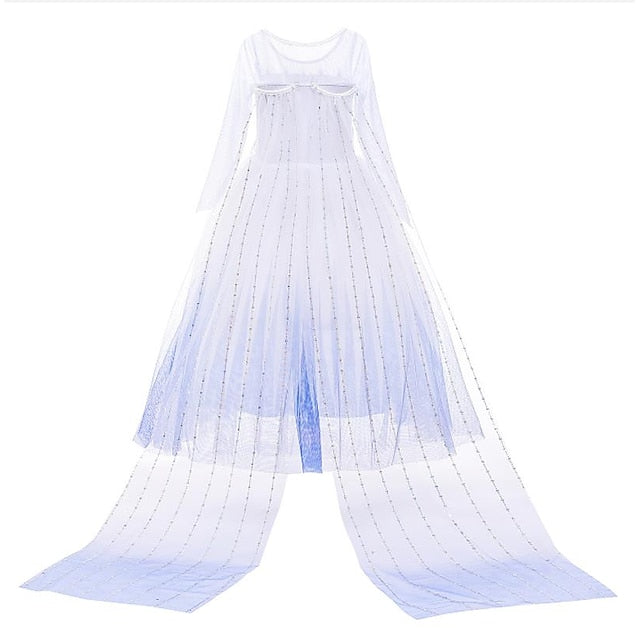 Elsa Flower Dress Cosplay Movie Girls' Girl Princess