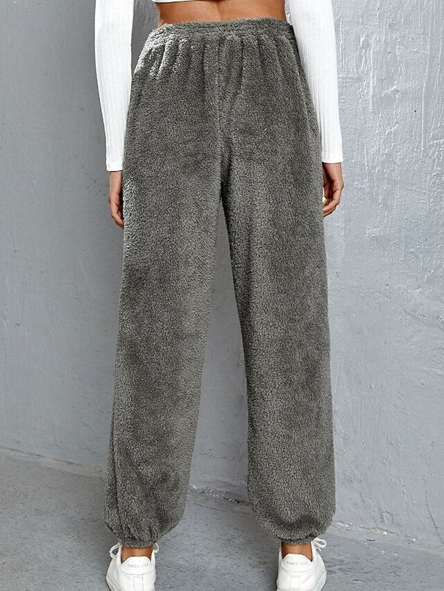 Women's Sweatpants Fleece Pants Chinos Vacation Vintage