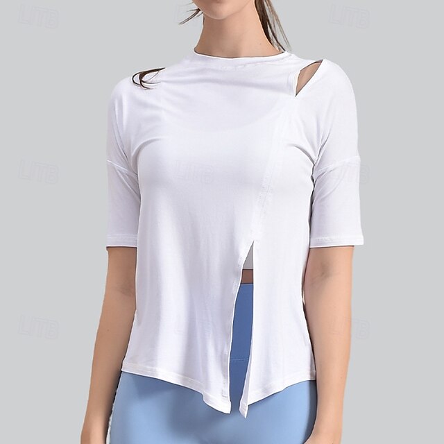Women's Yoga Shirts Yoga Tank Tops Workout Tops Crew Neck