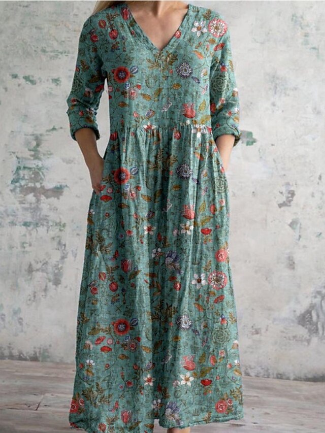 Women's Midi Dress A Line Dress Casual Daily Regular Fit