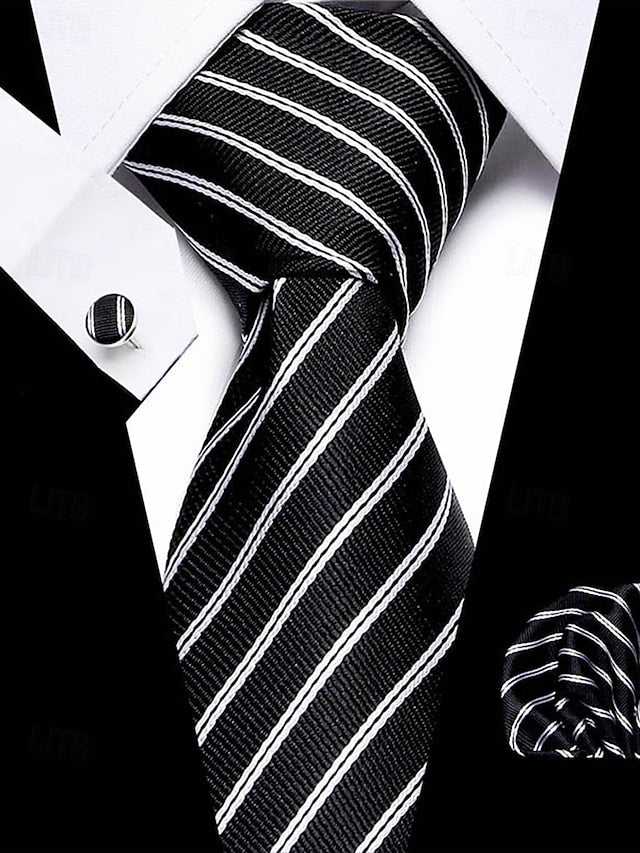 Square – Silk Checkered Set Men's Purple Tie and Pocket