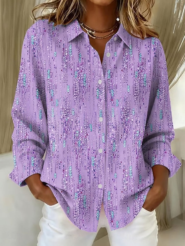 Women's Work Shirt Graphic Polka Dot Elegant Stylish Modern