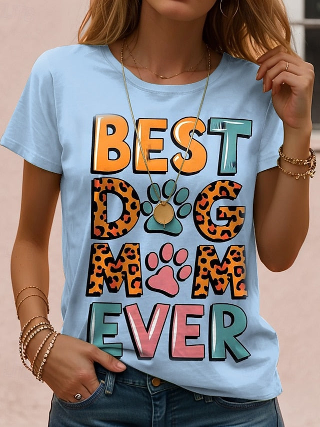 Thanksgiving Day Women's T Shirt Print Graphic Animal Dog