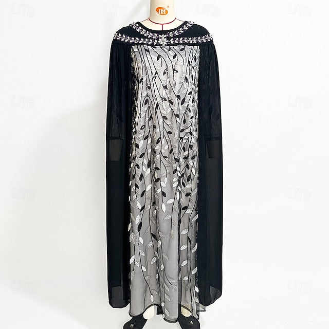Crew Bride A-Line Cape Mother Dress the Elegant Neck of