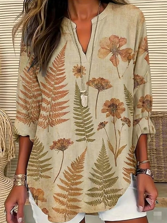 Women's Shirt Tunic Print Floral Graphic Vintage Daily