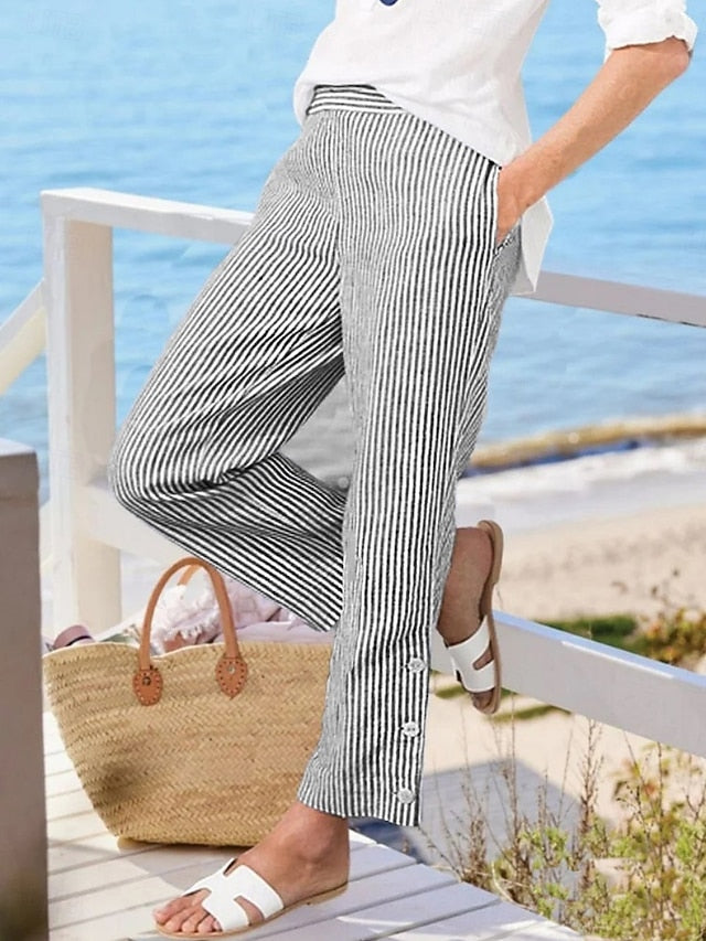 Women's Chinos Straight Vacation Fashion Streetwear Full