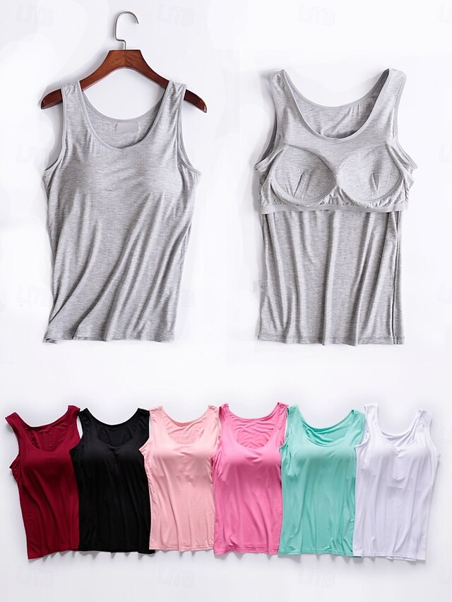 Women's Camisole Tank Top Solid Color Daily Basic Casual