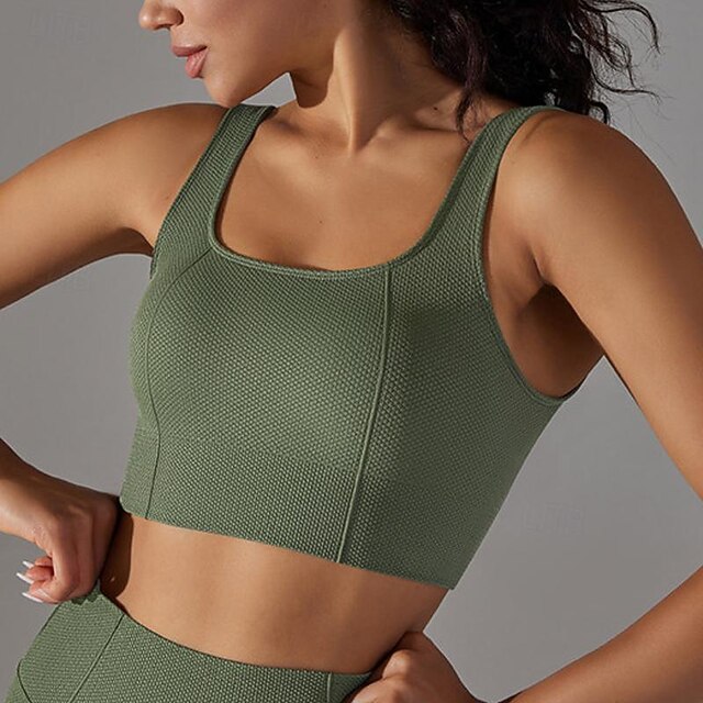 Women's Light Support Sports Bra Running Bra Open Back