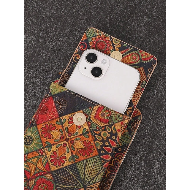 Sac bohème vintage pour femme avec bandoulière réglable pour téléphone