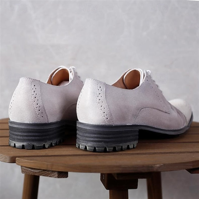 Genuine Oxford Leather Vintage – Men's Brogue Shoes