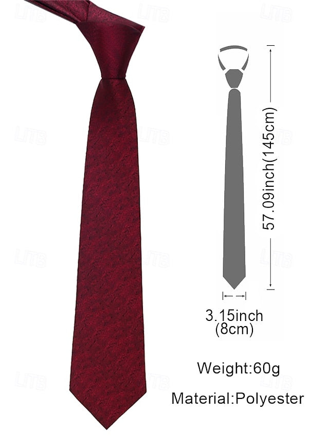 Men's Herringbone Tie Polyester Christmas Stylish –