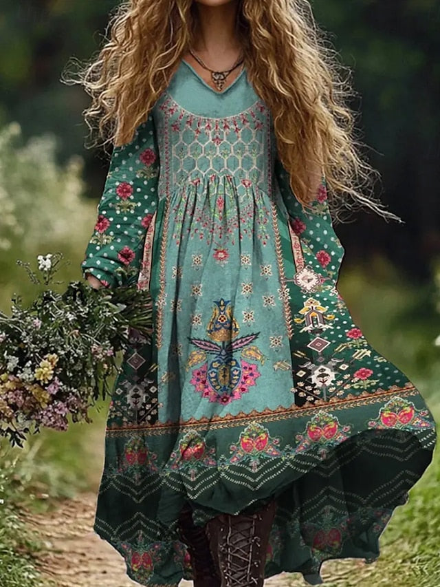 Women's Maxi Dress Boho A Line Dress Vacation Casual  Going