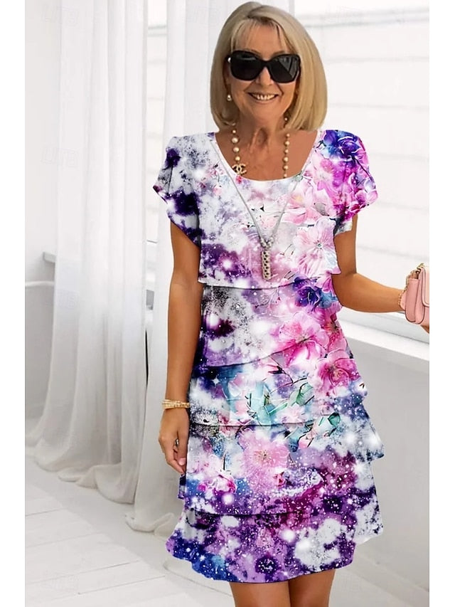 Women's Midi Dress Summer Dress Print Dress Elegant Daily