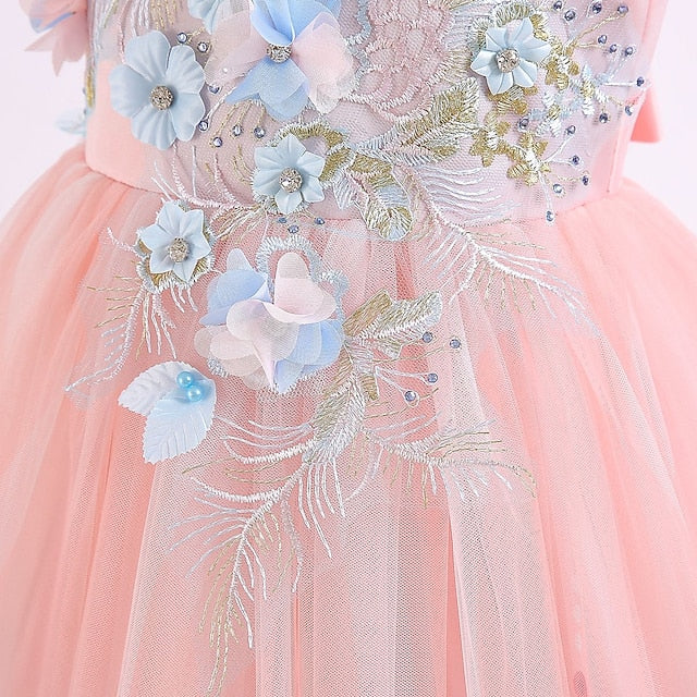 Girls' Party Kids Flower Dress Girl