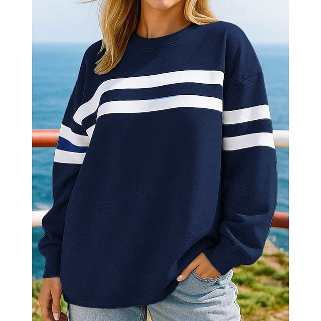 Women's Pullover Sweatshirt Casual Tops Long Sleeve Top