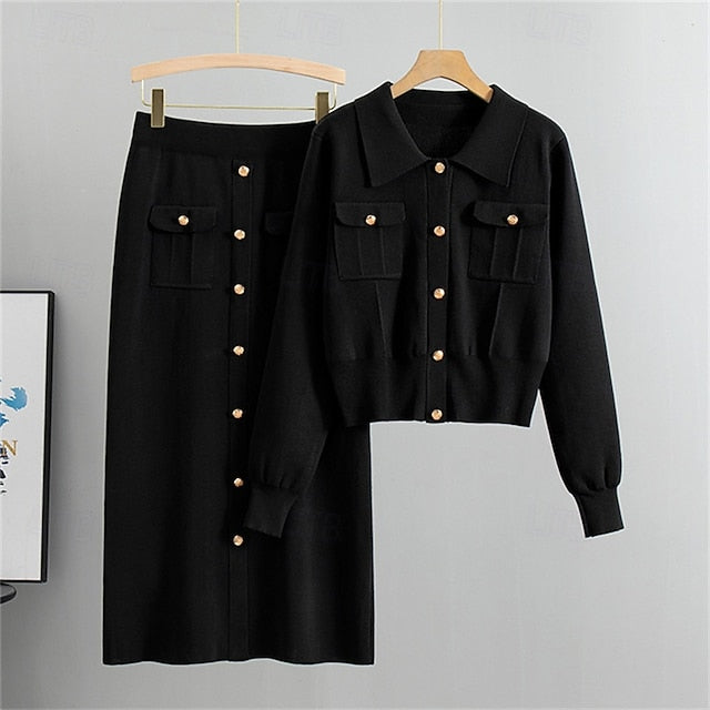 Women's Dress Set Shift Dress Casual Semi Formal Plain