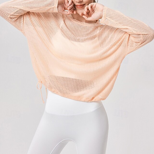 Women's Activewear Yoga Shirts Workout Tops Crew Neck