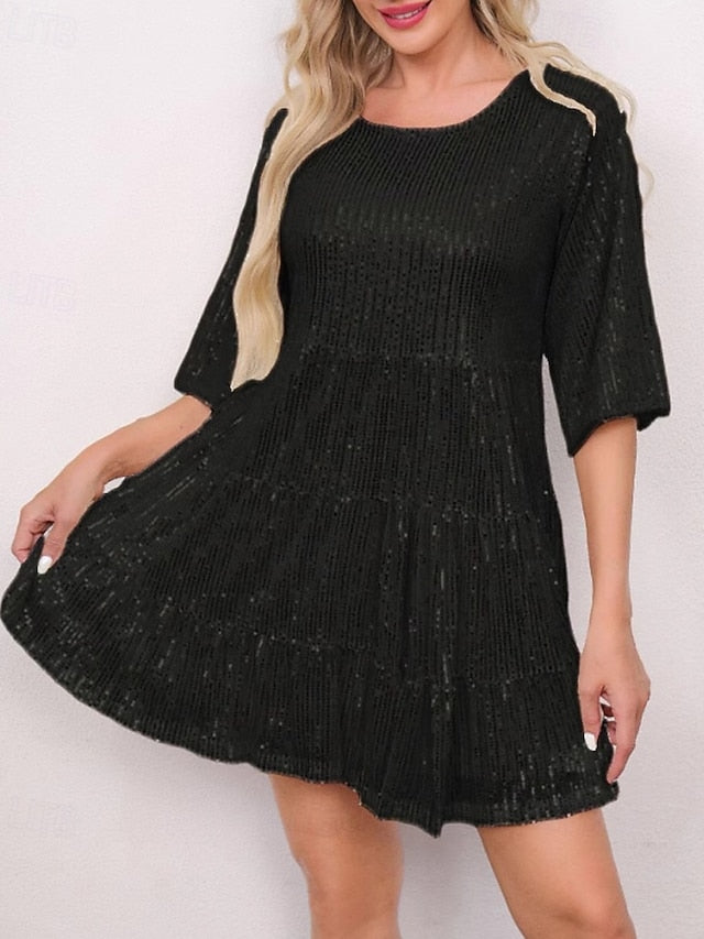 Women's Mini Dress Sequin Dress Party Dress Elegant Dress