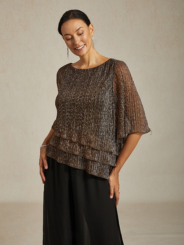 Women's Blouse Dressy Tops Flowy Tops Chiffon Tops Sequins