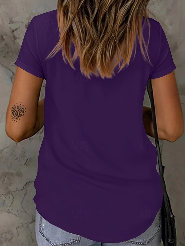 Women's T Shirt Tee Top Lace Plain Fashion Stylish Classic