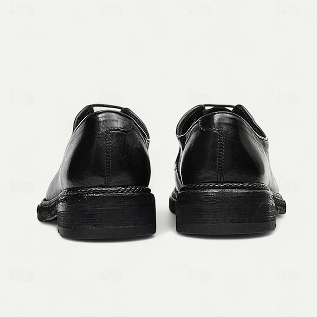 Clean Goodyear Derby with Shoes Leather and Welt Men's Tan