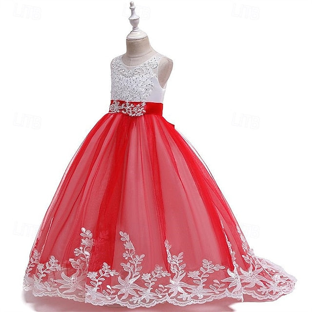 Princess Kid's Girl Girls' Flower Dress