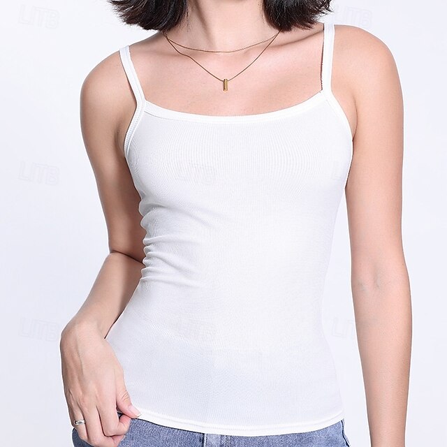 Multi Packs 3pcs Women's Square Neck Sleeveless