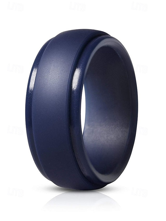 Durable Ring for Matte Silicone Men Black Comfortable –