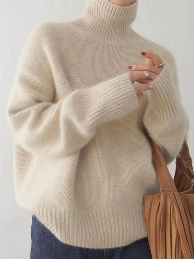 Women's Sweater Pullover Streetwear Casual Solid Color