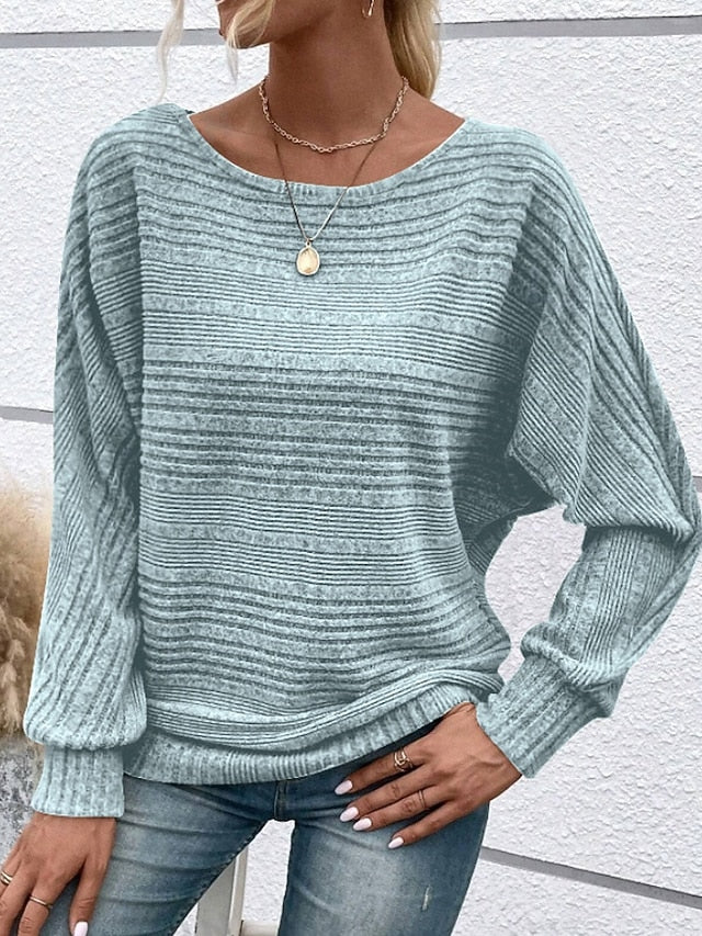 Women's Texture Blouse Blouse Plain Modern Casual Long